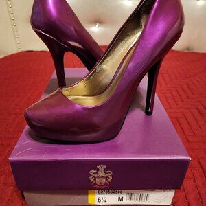 Women's Sz 6.5 Patent Violet 5" Pumps